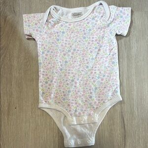 Kirkland Signature Floral Kids One Piece - Pink and White 12-18M